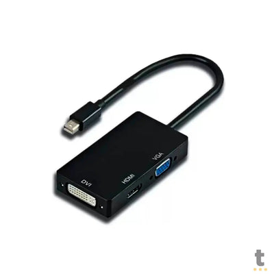 Adaptador Conversor Mac Thunderbolt Mini Displayport Macho Para Hdmi Vga Dvi Fêmea Knup - KP-AD137