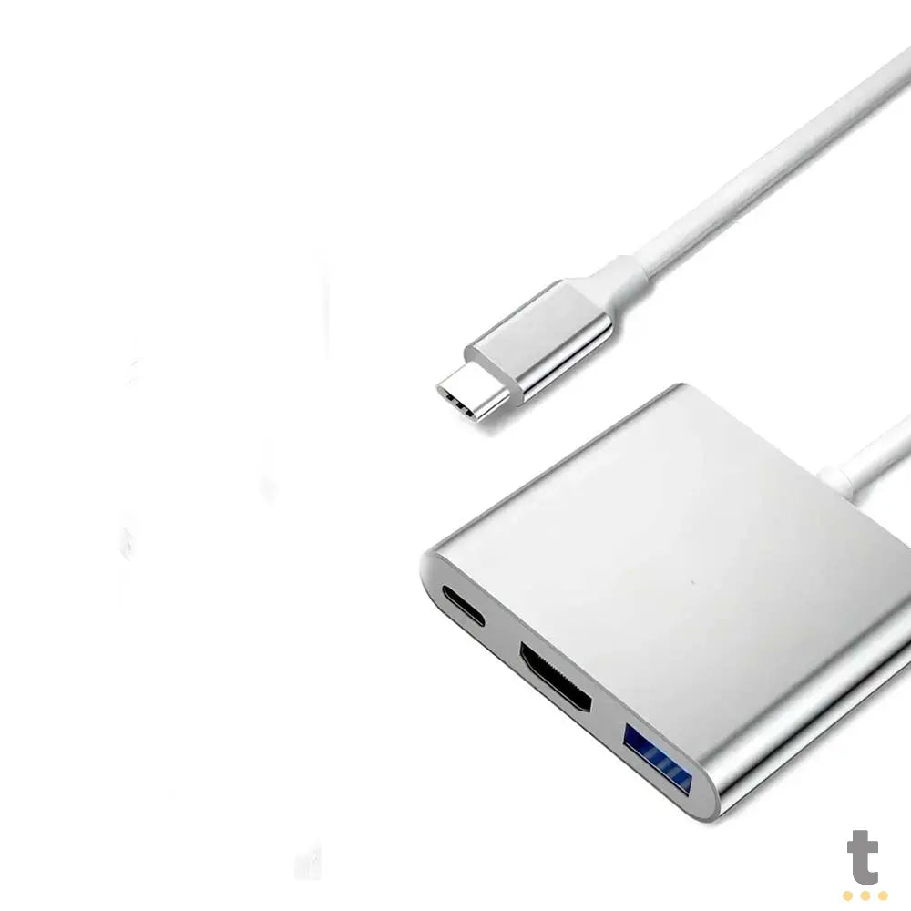 Adaptador Conversor Usb Tipo C Para Usb 3.0 + Hdmi + Usb Tipo C Truedata