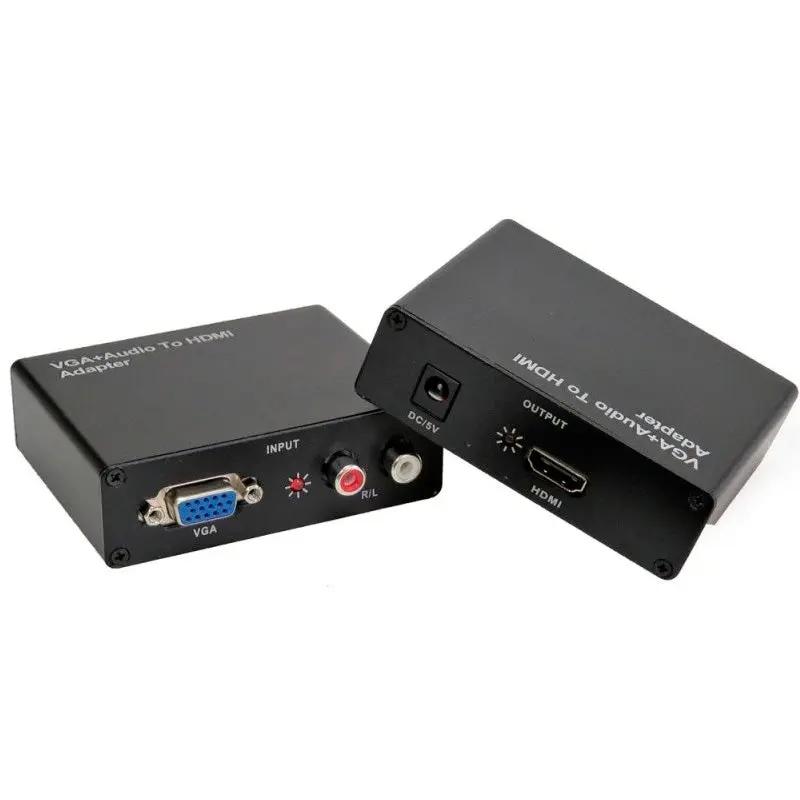 Adaptador Conversor Vga Fêmea Para Hdmi C/ Audio Knup Kp-3458 tv Vga2Hdmi Truedata