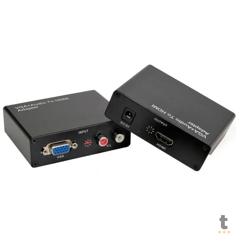 Adaptador Conversor Vga Fêmea Para Hdmi C/ Audio Knup Kp-3458 tv Vga2Hdmi Truedata