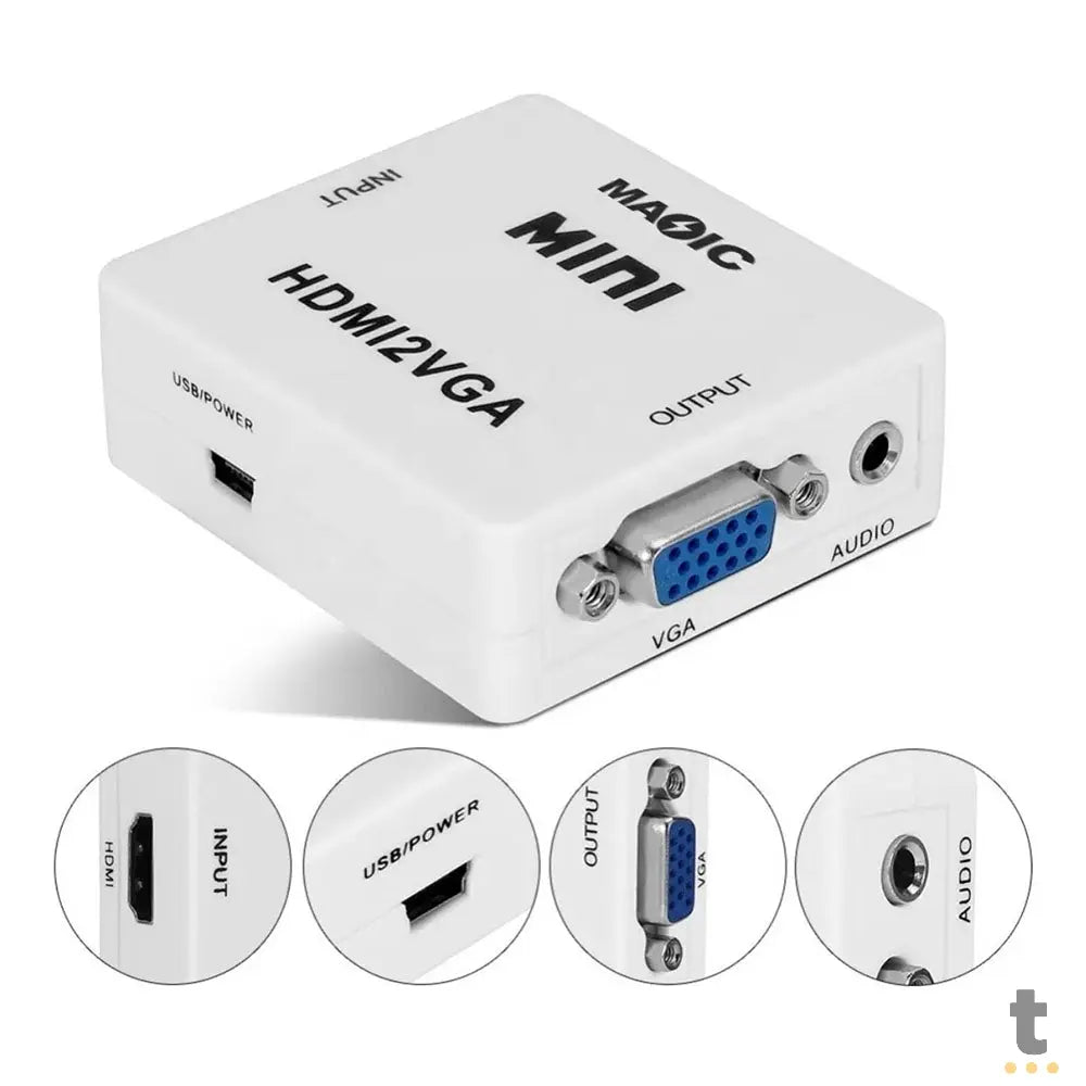 Adaptador Conversor Vga Fêmea Para Hdmi - Vga2hdmi Truedata