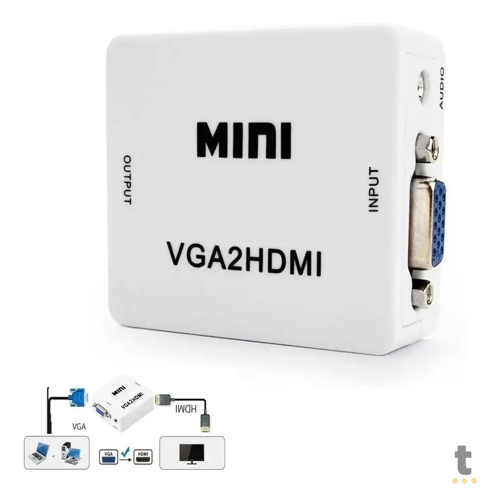Adaptador Conversor Vga Fêmea Para Hdmi - Vga2hdmi Truedata