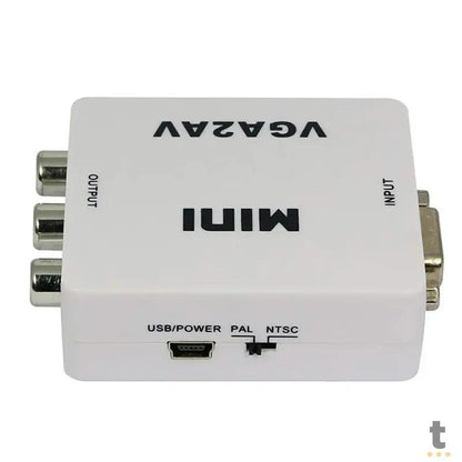Adaptador Conversor Vga  para AV (Rca) - Vga2Av Truedata