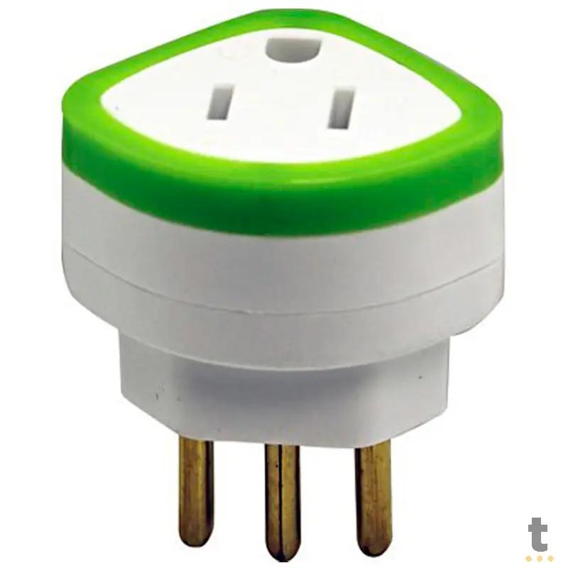 Adaptador Daneva Chato (Padrão Antigo) P/ Redondo (Padrão Novo) Tripolar Truedata