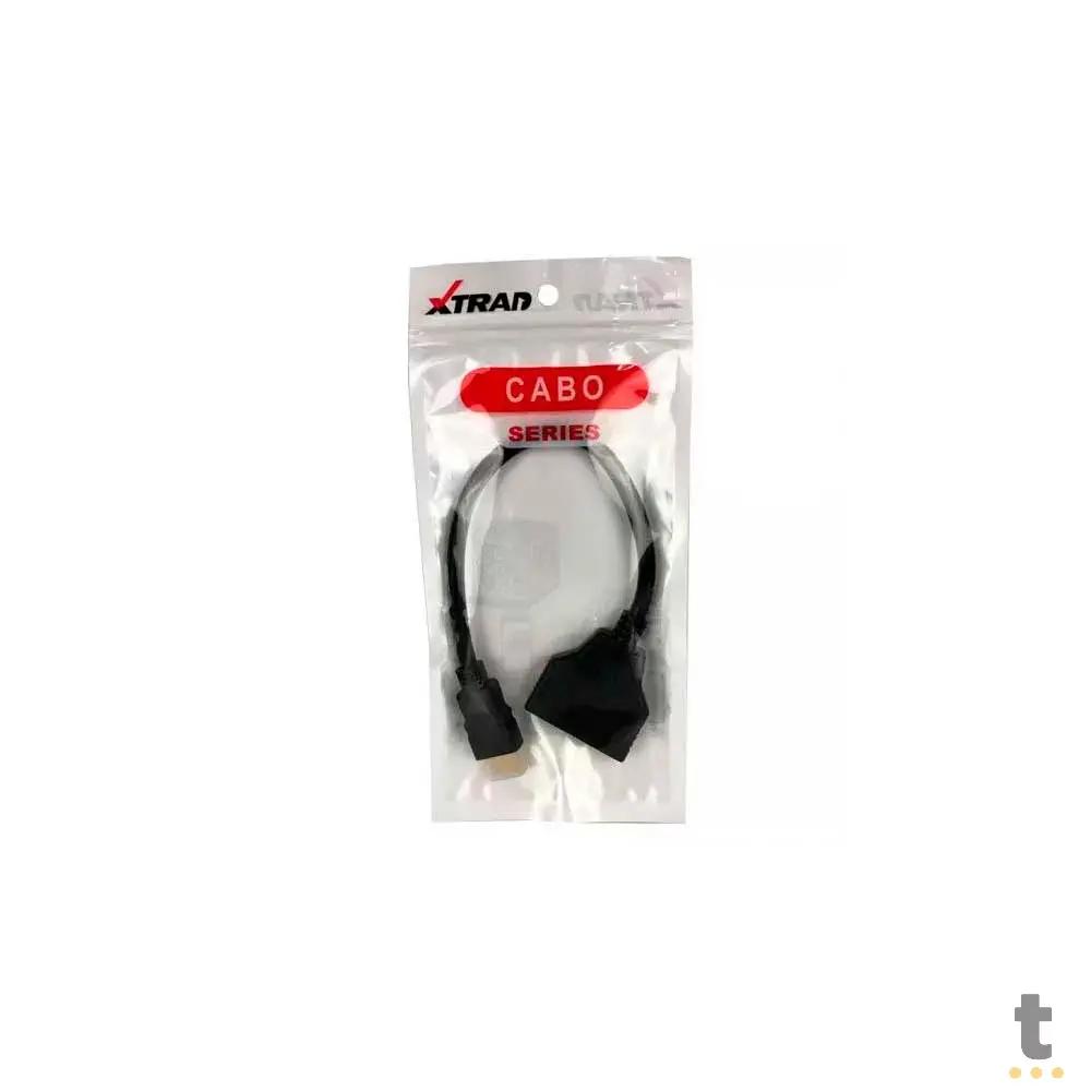 Adaptador Duplicador 1 Hdmi Macho Para 2 Hdmi Femea Xtrap - XT-2010 Truedata