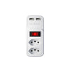 Adaptador E Carregador 2 Tomadas 2 Usb Intelbras Eac 202 Branco - 4824400 Truedata