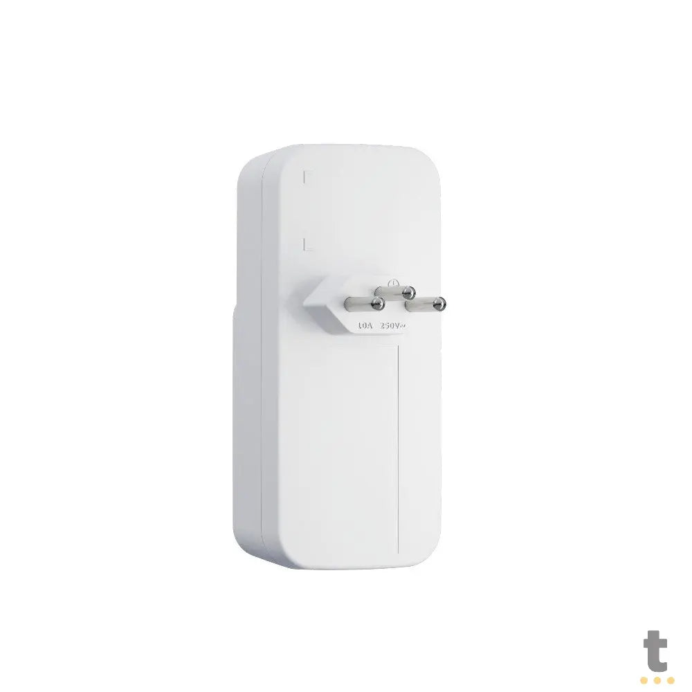 Adaptador E Carregador 2 Tomadas 2 Usb Intelbras Eac 202 Branco - 4824400 Truedata