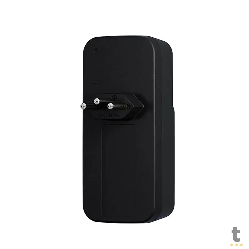 Adaptador E Carregador 2 Tomadas 2 Usb Intelbras Eac 202 Preto - 4820049 Truedata