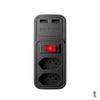 Adaptador E Carregador 2 Tomadas 2 Usb Intelbras Eac 202 Preto - 4820049 Truedata