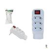Adaptador Elétrico C/ 4 Tomadas Knup Branco - SL6012 Truedata