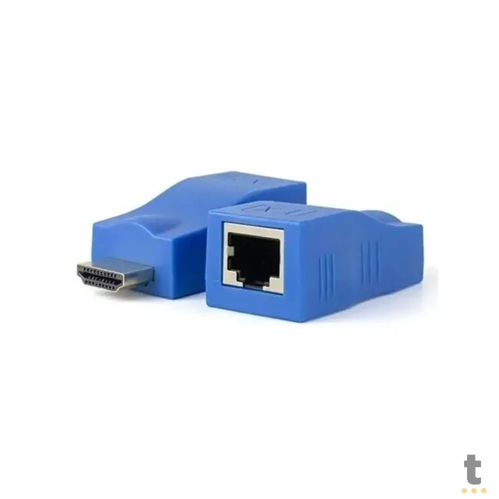 Adaptador Extensor Hdmi Via Rede Rj45 Cat5 Cat6 Leon CD-45 Truedata
