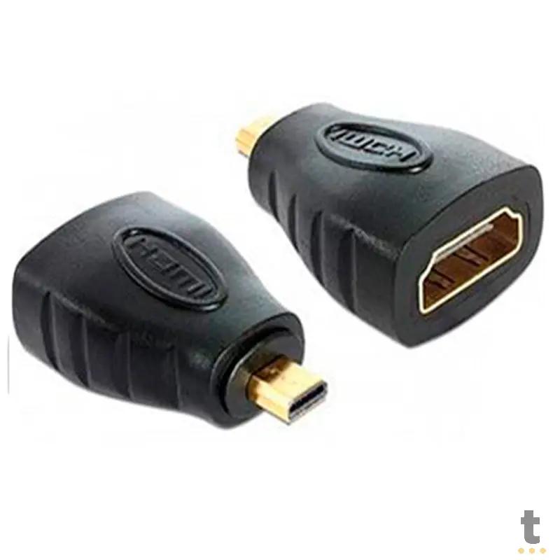 Adaptador Hdmi Femea Para Micro Hdmi Macho Xtech Xtc-349 Truedata