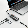 Adaptador Hub USB Tipo C Knup 1 HDMI 4K 2x USB 3.0 / 2.0 1x USB-c Leitor de cartão - KP-HB508 Truedata