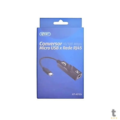 Adaptador Micro Usb V8 Para Rede Rj45 (Placa De Rede Usb) Knup KP-AD104