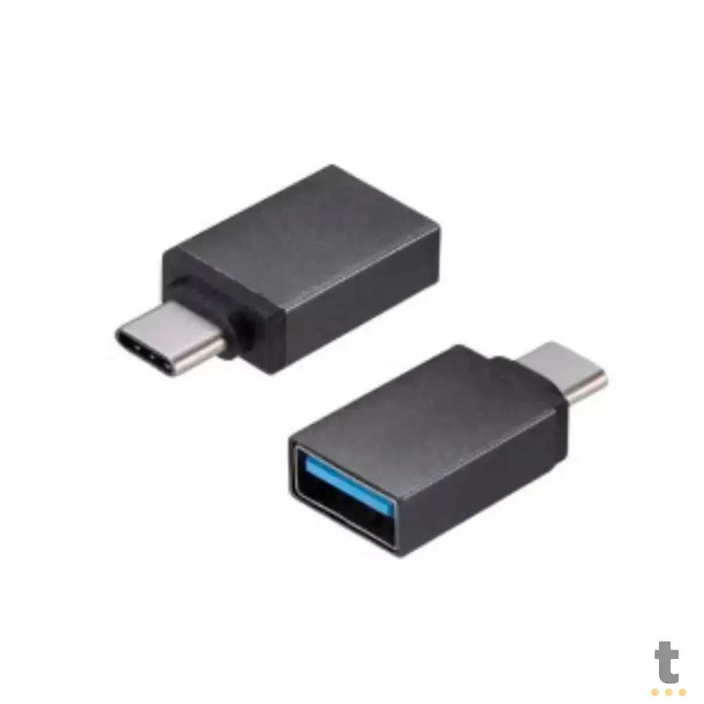 Adaptador Otg Conector Usb 3.0 Femea Para Usb Tipo C 3.1 - KP-UC5048 Truedata