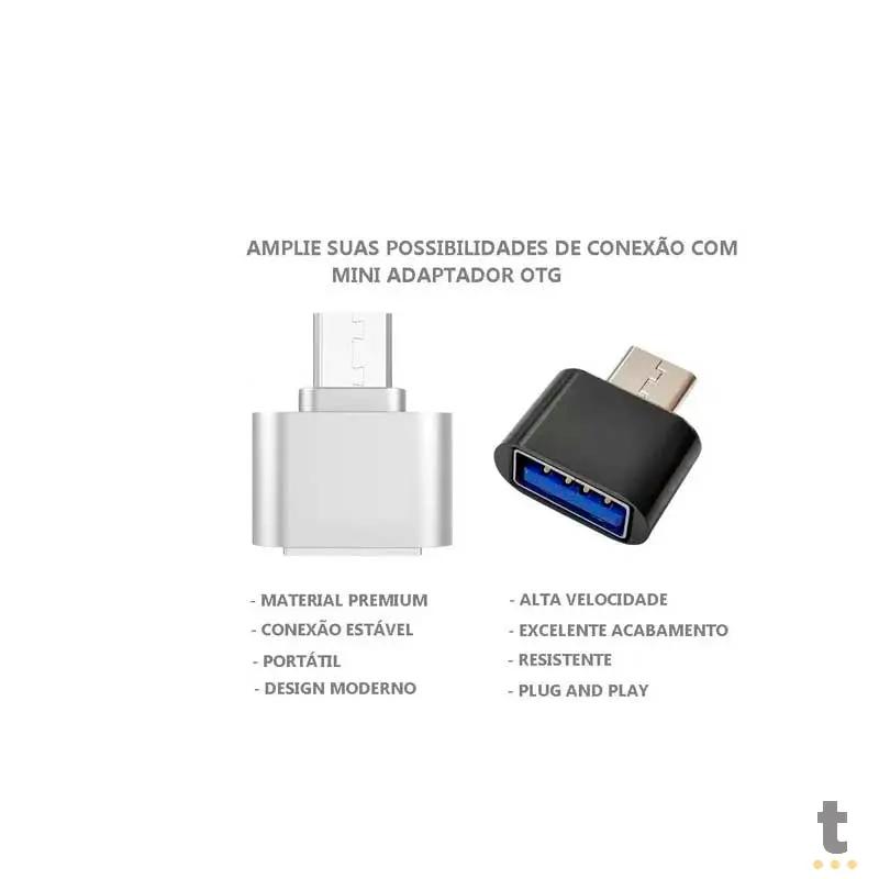 Adaptador Otg Conector Usb Femea Para Micro Usb Macho Conector V8 Truedata