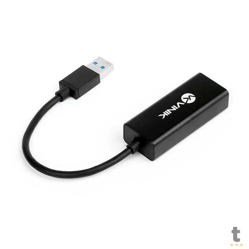 Adaptador Usb 3.0 Para Rj45 10/100/1000 (Placa De Rede Usb) Vinik - ADRJ45 Truedata