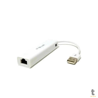 Adaptador Usb Para Rj45 10/100 (Placa De Rede Usb) + Hub Usb 3 portas It-Blue - LE-4102 Truedata