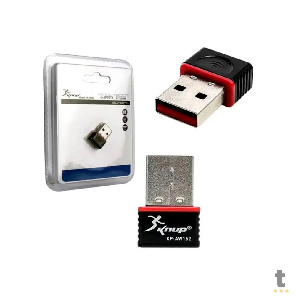 Adaptador Usb Wi-Fi Wireless Knup Kp-Aw155 Nano 150mbps 2.4G Truedata