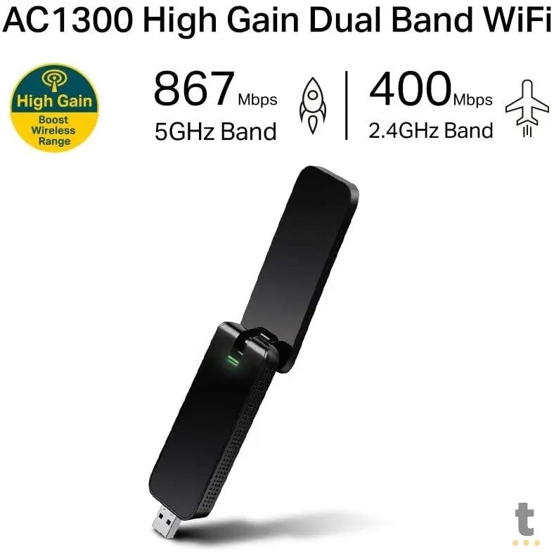 Adaptador Wireless TP-Link USB 1300Mbps - Archer T4u Dual Band Truedata