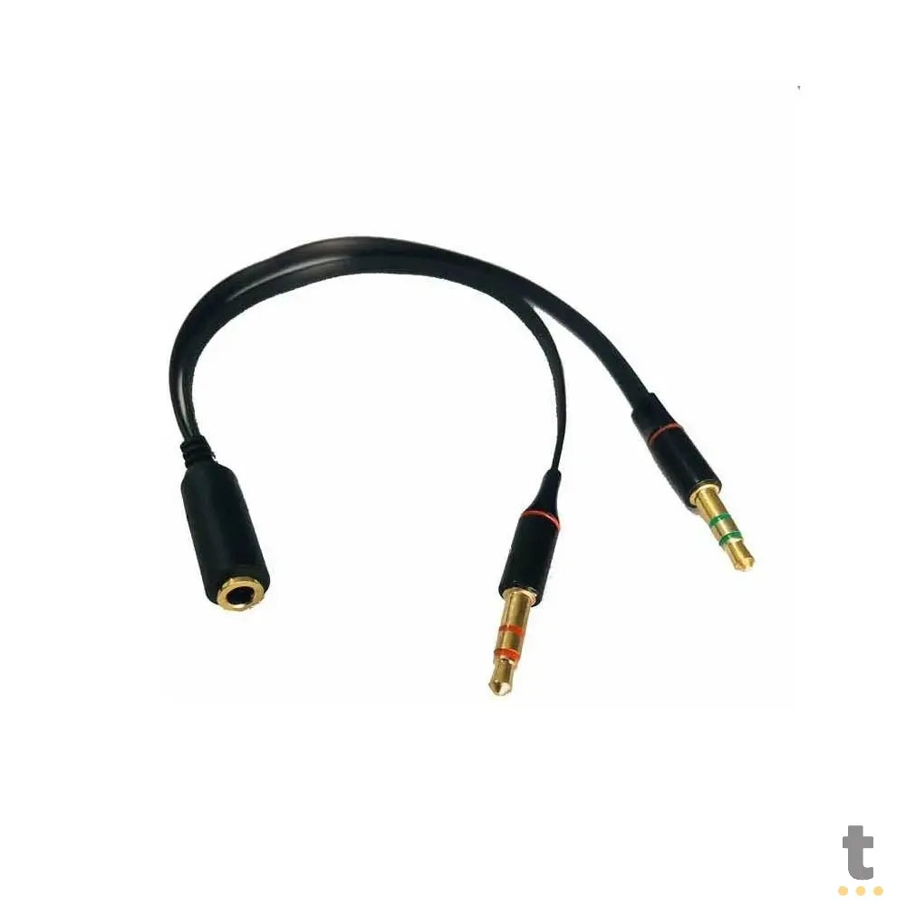 Adaptador de Som 1 P3 Macho para 2 P2 Femea - G-002 Truedata