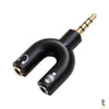 Adaptador de Som 1 P3 Macho para 2 P2 Femea - G-002 Truedata