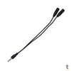 Adaptador de Som 2 P2 Fêmea para 1 P3 Macho Multilaser Preto - WI409 Truedata