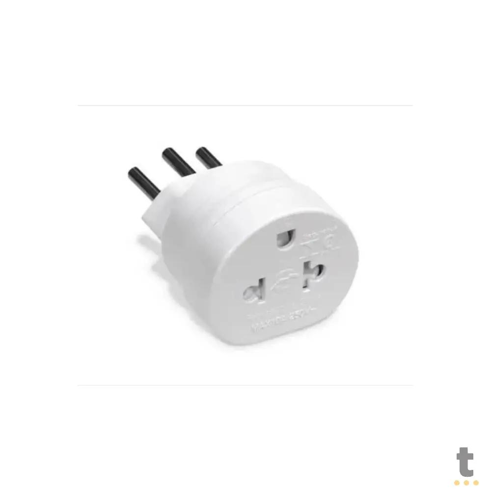 Adaptador de Tomada Knup US-BR 10A Branco - SL6001 Truedata