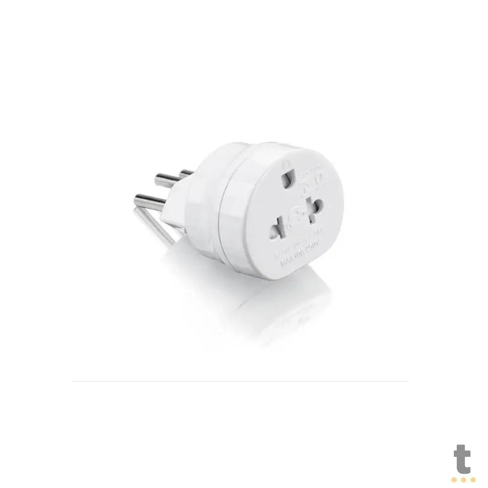 Adaptador de Tomada Knup US-BR 10A Branco - SL6001 Truedata