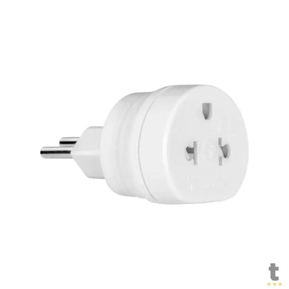 Adaptador de Tomada US-BR Branco - WI243 Truedata