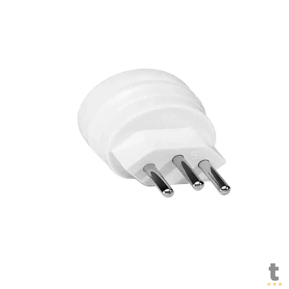 Adaptador de Tomada US-BR Branco - WI243 Truedata