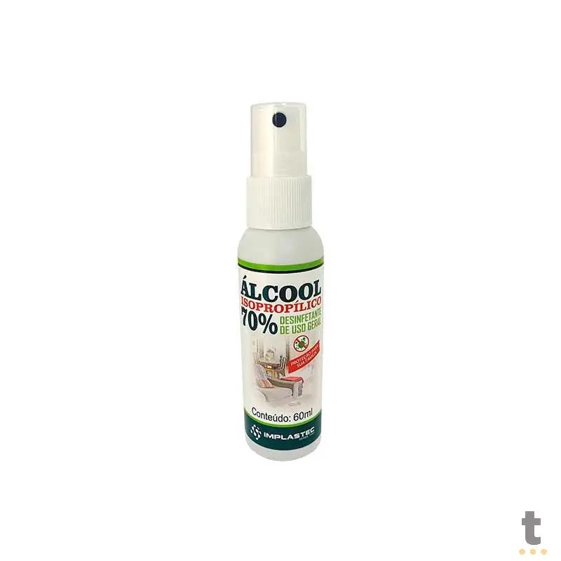 Alcool Isopropílico 70% Pump 60 ml Implastec - 65409 Truedata