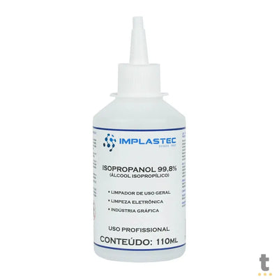 Alcool Isopropílico Isopropanol 99,8% Implastec 110ml C/ Bico Aplicador - 15065