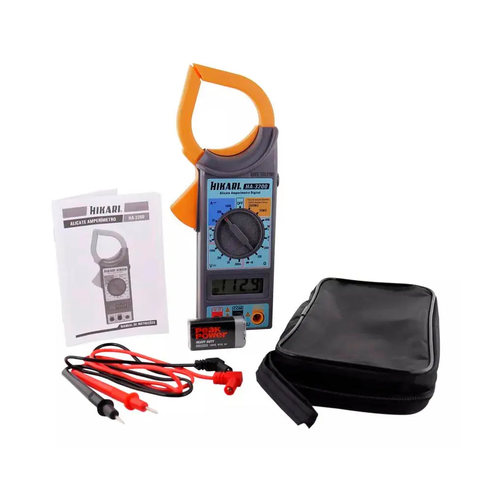 Alicate Amperimetro Digital Hikari - HA3200 Truedata