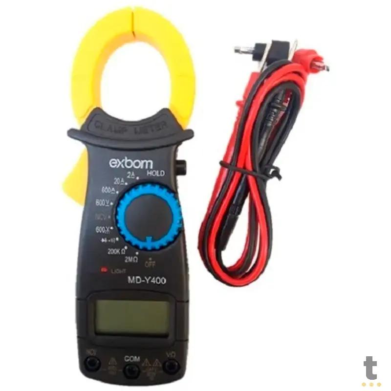 Alicate Amperimetro Profissional Digital 600v Exbom Md-y400 Truedata