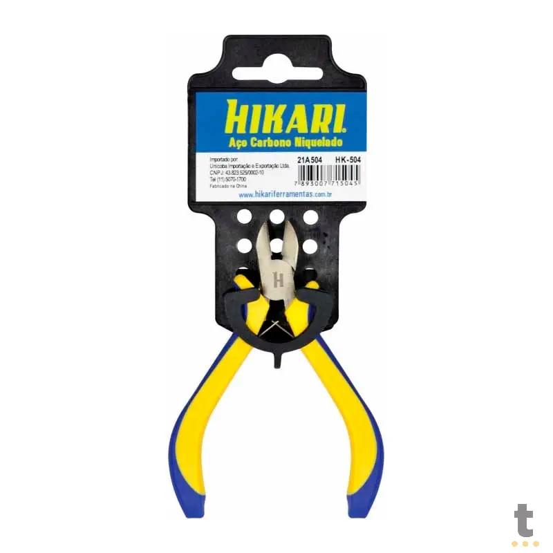 Alicate Corte Diagonal 115MM 4,5" HK-504 Cabo Emborrachado - 14363 Truedata