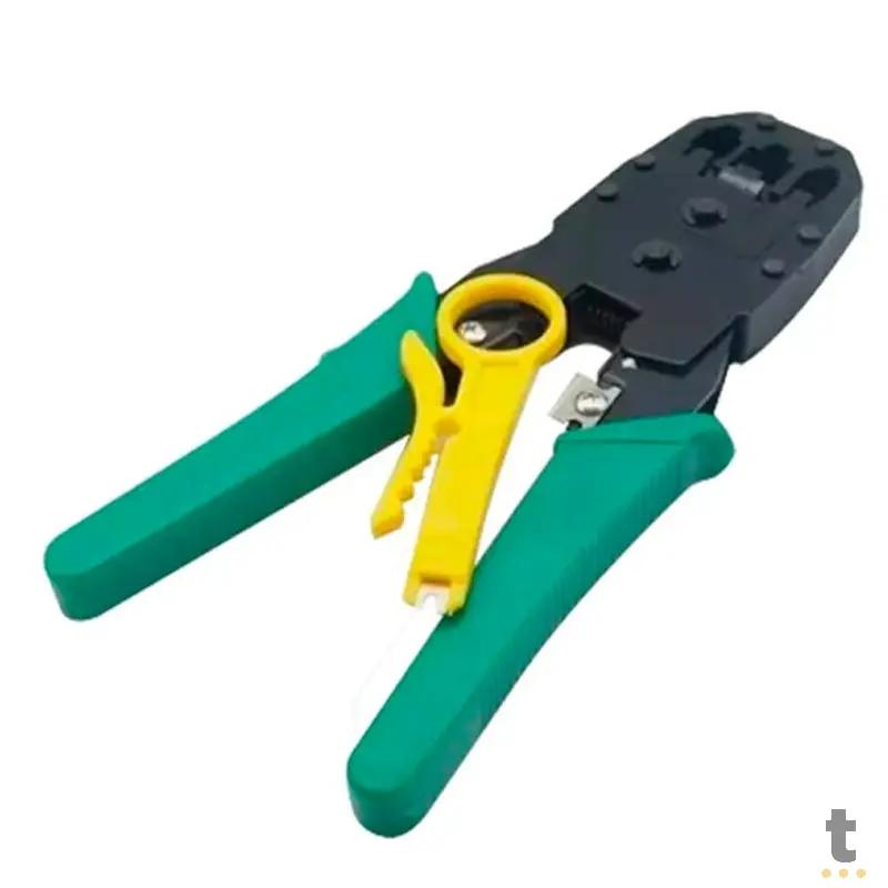 Alicate De Crimpagem Rapida Rj45 Knup C/ Desencapador De Fio - KP-AL0001 Truedata