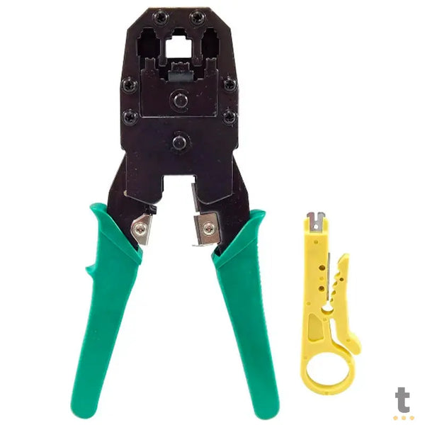 Alicate De Crimpagem Rapida Rj45 Knup C/ Desencapador De Fio - KP-AL0001