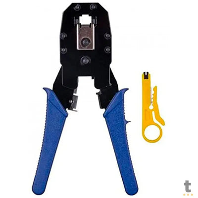 Alicate De Crimpagem Rapida Rj45 Rj12 Rj11- Gratis Desencapador De Fio