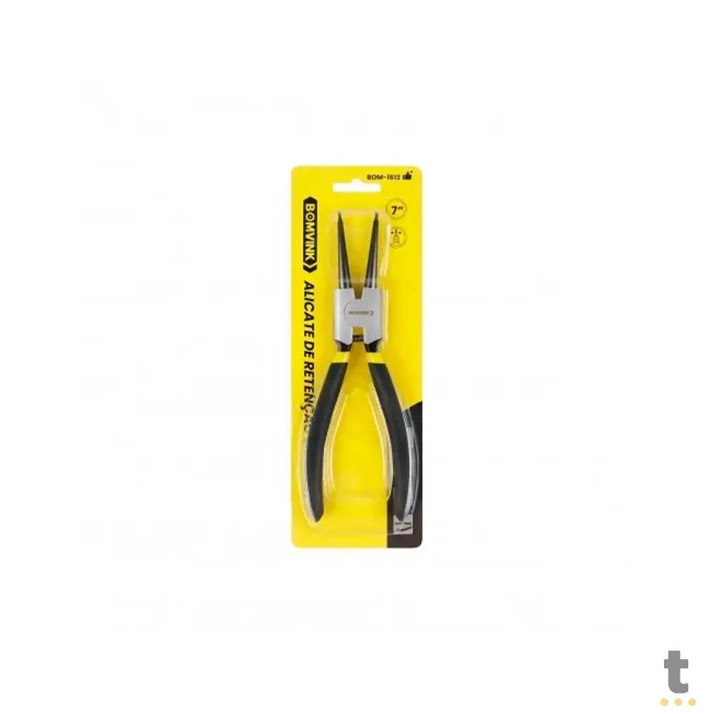 Alicate De Retenção Rápida para Anéis Interno Bico Reto 7'' BomVink - BOM-1613 Truedata