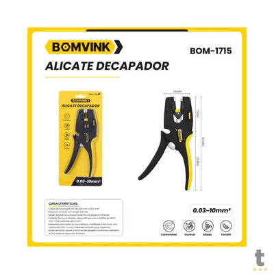 Alicate Decapador 0.03~10mm² BomVink - BOM-1715