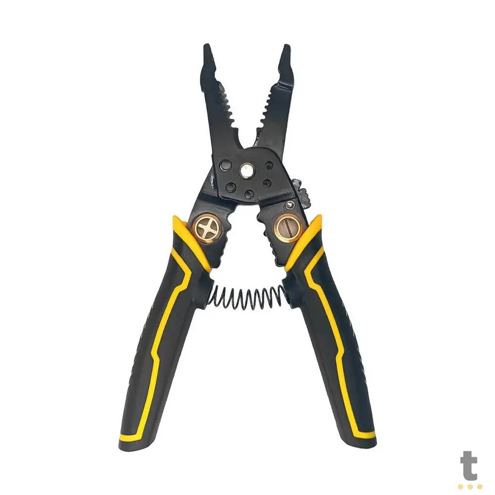 Alicate Decapador Multifuncional Eletricista Cortar Enrolar e Separar Fios BomVink - BOM-1709 Truedata