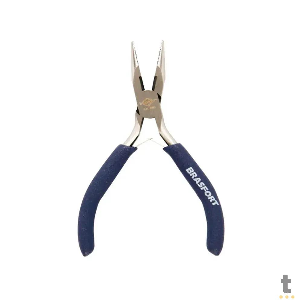 Alicate Mini Bico Meia Cana 6" Cabo Emborrachado Brasfort - 78145 Truedata