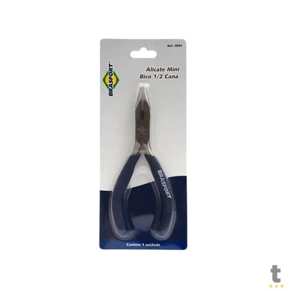 Alicate Mini Bico Meia Cana 6" Cabo Emborrachado Brasfort - 78145 Truedata
