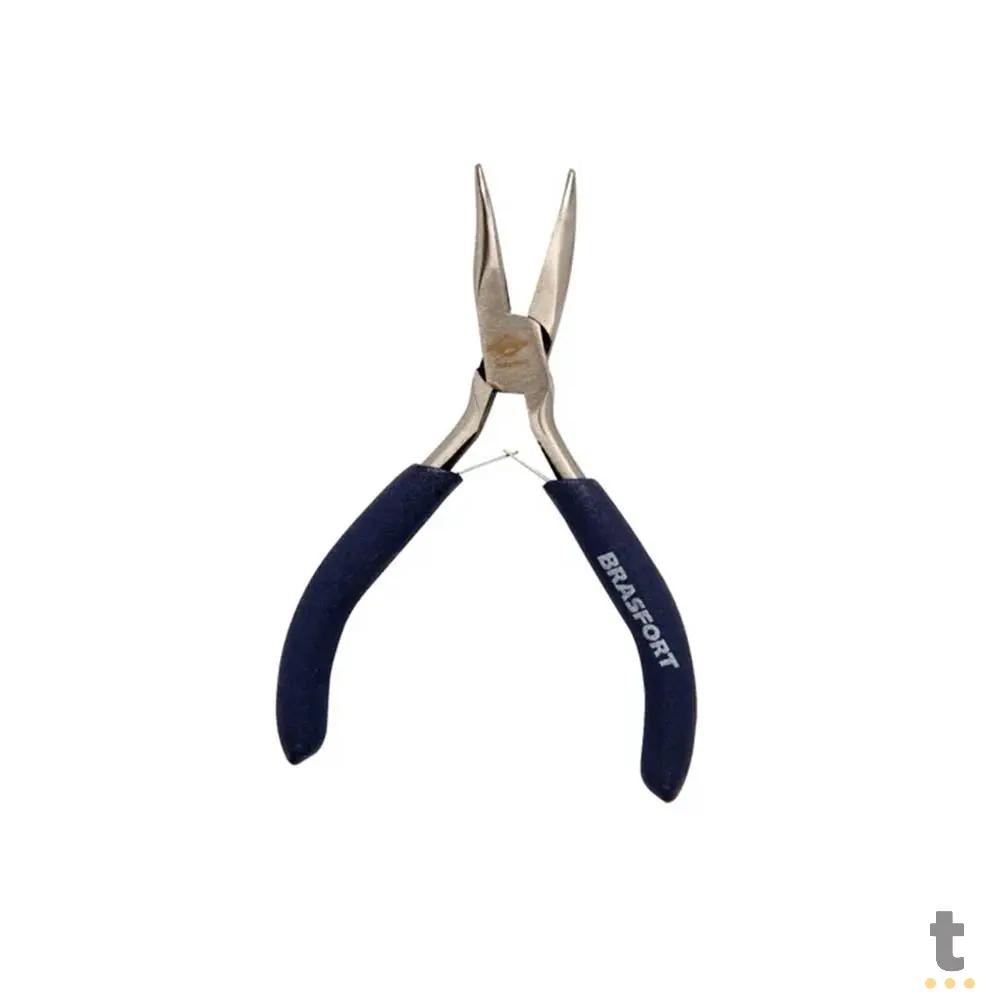 Alicate Mini Bico Meia Cana Curvo 6" Cabo Emborrachado Brasfort - 7814289186 Truedata