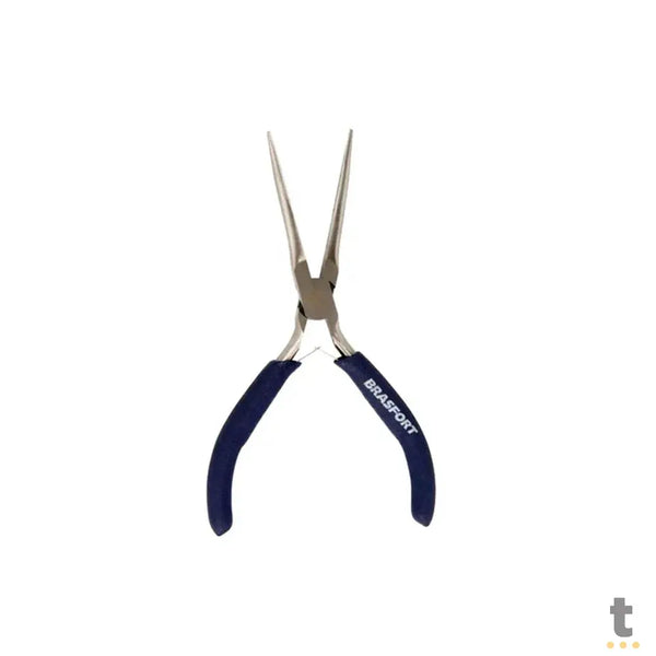 Alicate Mini Bico Meia Cana Longo 6" Cabo Emborrachado Brasfort - 78147
