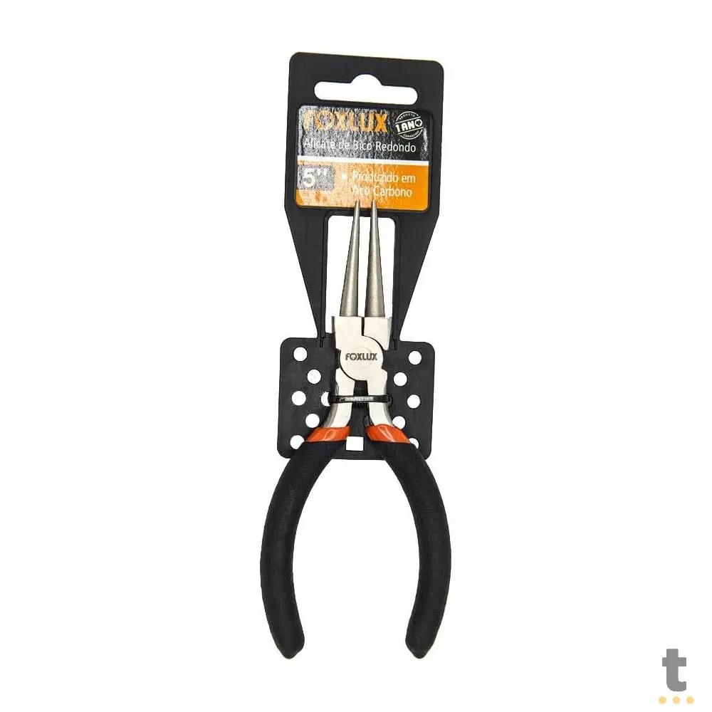 Alicate Mini Bico Redondo 5" Cabo Emborrachado Brasfort - 78148 Truedata