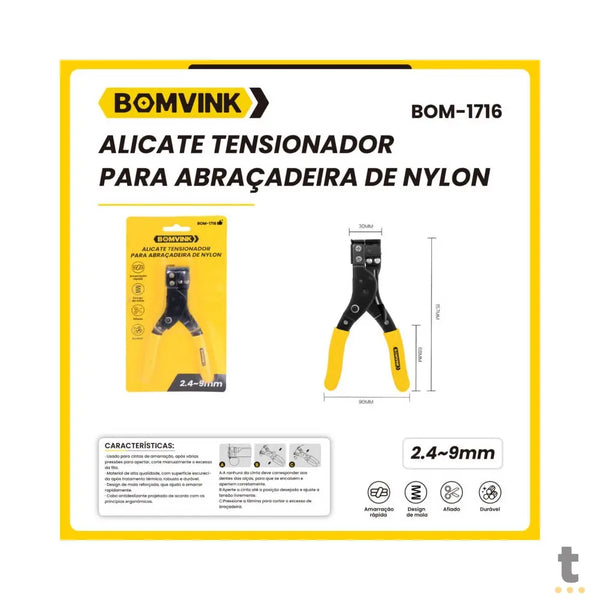 Alicate Tensionador P/ Abraçadeira de Nylon BomVink - BOM-1716