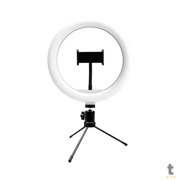 Anel De Luz Ring Light Led Usb Livestream 10 Pols 11W Com Tripe de Mesa Multilaser - AC370