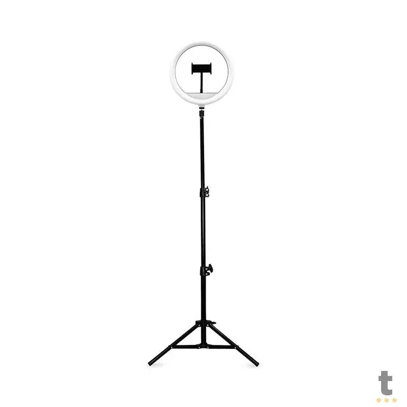 Anel De Luz Ring Light Premium Led Usb Premium 10 Pols 11W 110cm Altura C/ Tripé Multilaser - AC379 Truedata